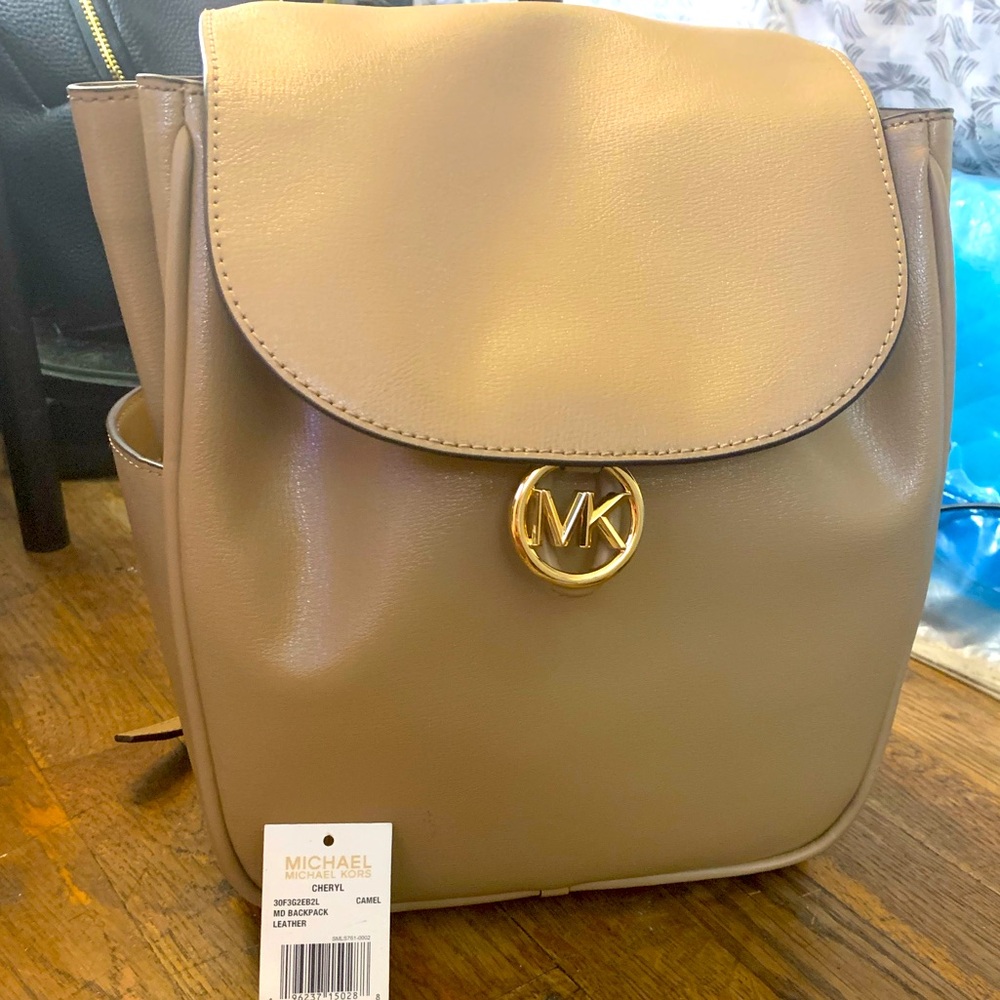Camel mk backpack purse